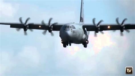C 130j And C 17 Super Hercules Landing Hd Youtube
