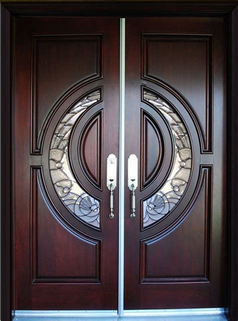 Furniture Awesome Beveled Glass Home Entry Doors Design