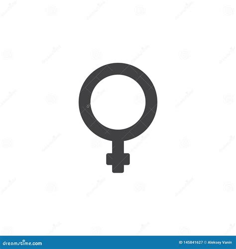 Woman Gender Vector Icon Stock Vector Illustration Of Human 145841627