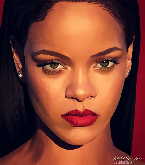 Rihanna By Mrudul Das Art Rportraitart