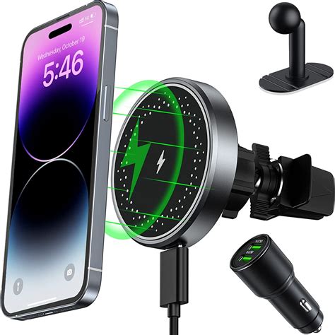 Cosdig Magnetic Wireless Car Charger Mountcompatible With