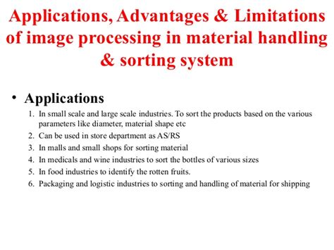 Application Of Image Processing In Material Handling And 1