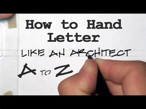 Architectural Lettering Practice Sheets