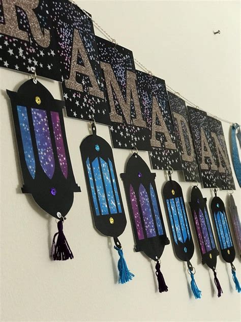 You can make the banner at home using colorful chart paper and cutting them in. 5 Easy and Fun Decorating Ideas for Ramadan - Blog