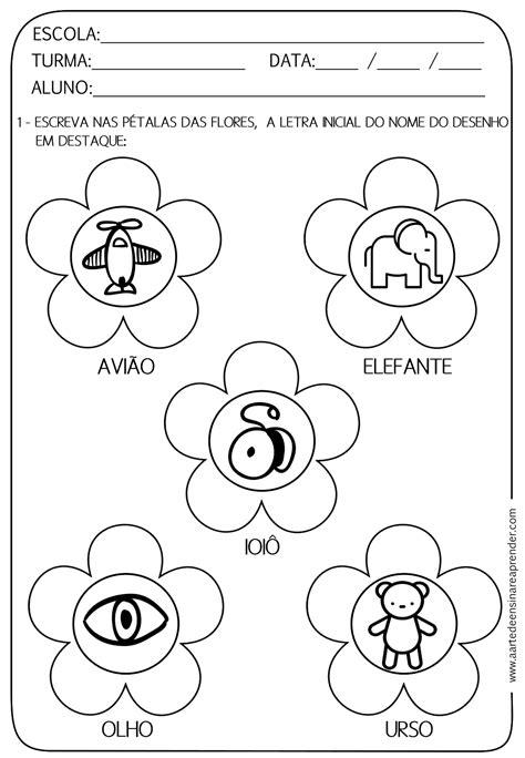 ATIVIDADE PRONTA VOGAIS A Arte De Ensinar E Aprender