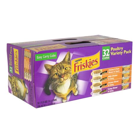 Product title(40 pack) friskies wet cat food variety pack, shreds beef, turkey, whitefish, and chicken & salmon, 5.5 oz. Friskies Wet Poultry Variety Pack Cat Food 32-5.5 oz. Cans
