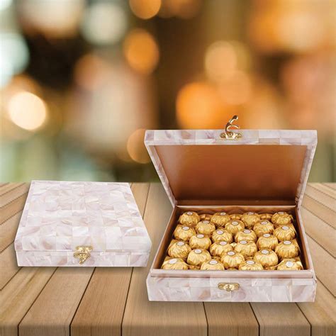 SFU E Com Premium Ferrero Rocher Box With Wooden Box Amazon In