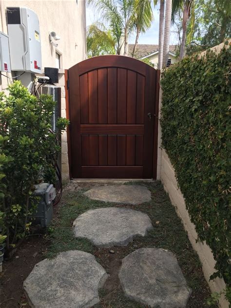 Custom Wood Gate By Garden Passages Simple Arched Top