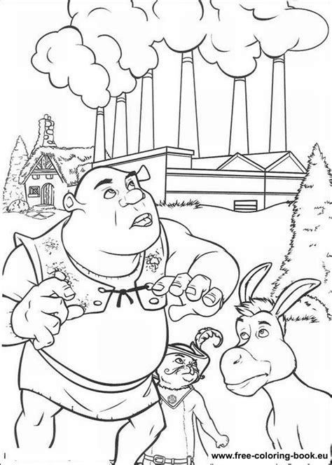 Coloring pages Shrek - Page 1 - Printable Coloring Pages Online