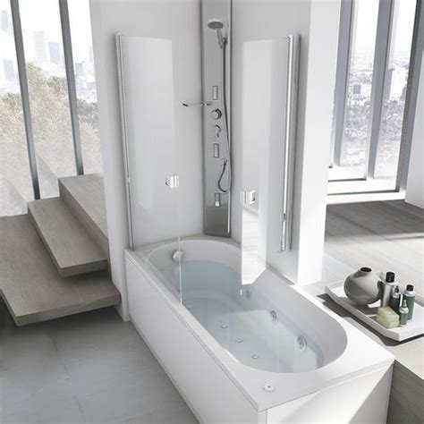 Rectangular Bathtub Shower Combination Nova Box Hafro Srl Built In For Homes Contemporary