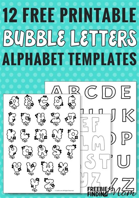 These alphabet stencils are excellent for kids activities including colouring fun!the bubble letters come in a cloudy theme. 12 Free Printable Bubble Letters Alphabet Templates