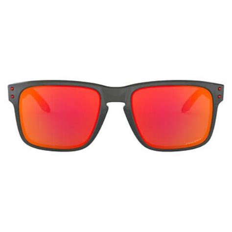 Oakley Oo9244 Sunglasses Men Gray Rectangle 56mm Oakley Sunglasses Fash Brands