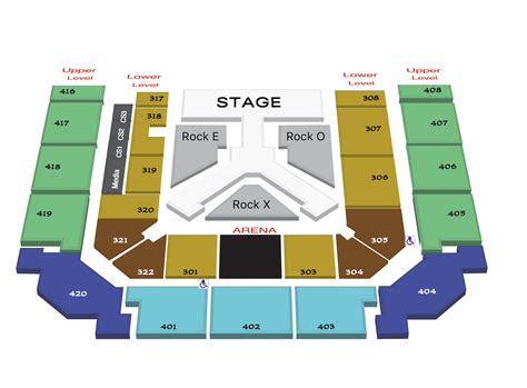 Footprint Arena Seating Chart