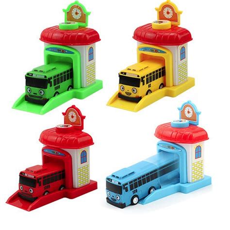 Tayo Bus Toy With Garage With Push Button For Car To Run Shopee Singapore
