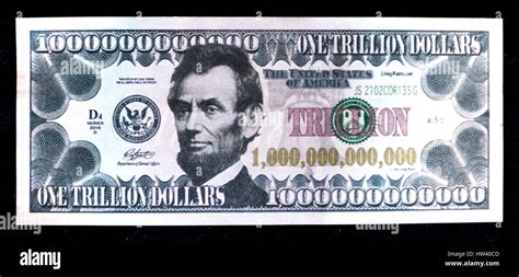 Trillion Dollar Bill Hi Res Stock Photography And Images Alamy