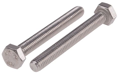 Plain Stainless Steel Hex Hex Bolt M6 X 50mm Rs