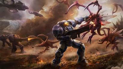Starcraft Ii Terran Blizzard Zerg Wallpapers Battles