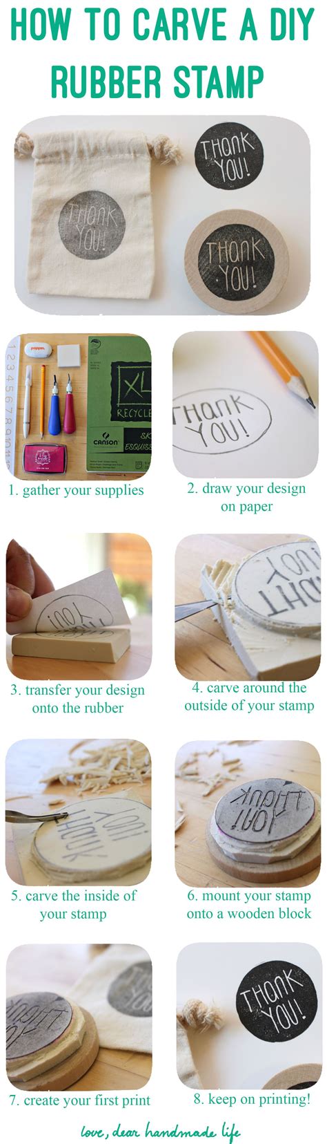 Follow This Tutorial To Carve Your Own Rubber Stamps In Any Design You
