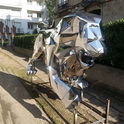 Outdoor Garden Large Metal Animal Lion Sculpture Animal Sculpture