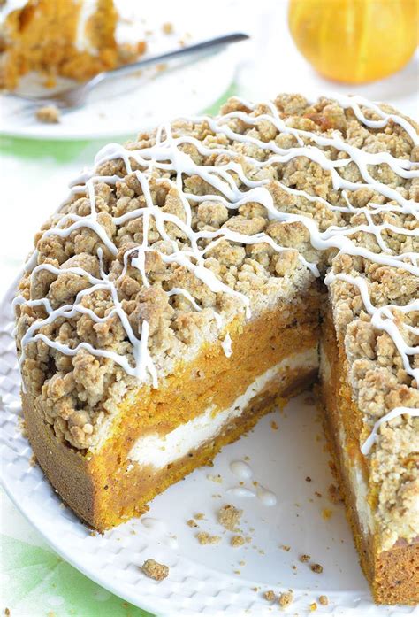 It is very important for the butter and cream cheese to be soft, so. Pumpkin Coffee Cake | Cinnamon Coffee Cake Breakfast ...