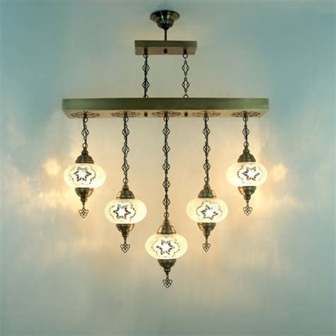 Turkish Moroccan Mosaic Table Lamp 3 Globes Bohemian Bedside Etsy