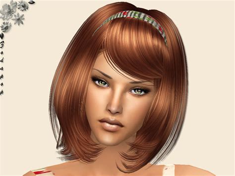 The Sims Resource Hair Set 2 Medium Brown