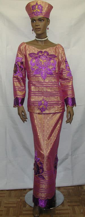 African Dress Purple And Gold Dress