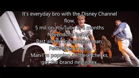 Its Everyday Bro Jake Paul Ft Team 10 Lyrics Tube Goals Youtube