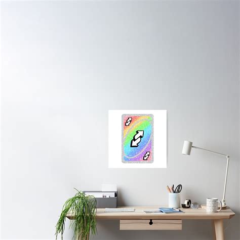 Y2k Uno Reverse Card Rainbow Poster By Elizastreet Redbubble