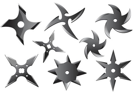 Ninja Throwing Star Vectors Download Free Vector Art