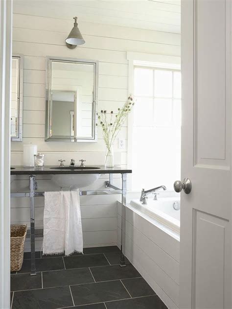 Combining a mixture of materials such as wood, concrete and slate will bring your interiors right on trend and will create an urban chic style your friend and family will love. 40 gray slate bathroom tile ideas and pictures