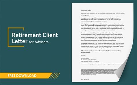 Retirement Client Letter for Advisors | Ash Brokerage
