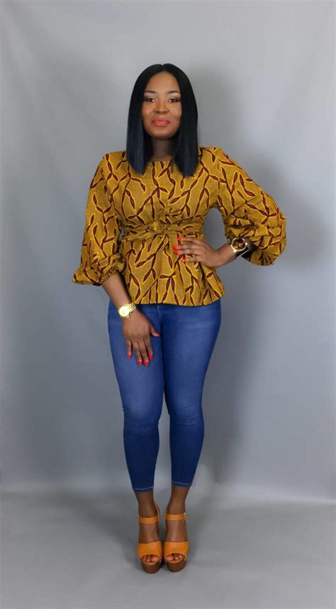 Super Stylish Ankara Tops For Gorgeous Ladies African Print Tops African Fashion African