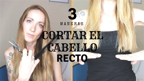 C Mo Cortar El Cabello Recto T Misma Opciones Youtube