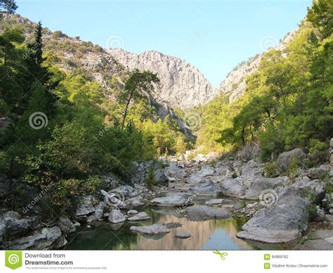 In The Canyon Goynuk In Turkey From Mountain River Stock Photo Image