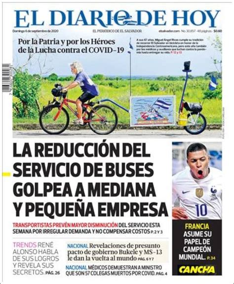 Periódico El Diario De Hoy El Salvador Periódicos De El Salvador Toda La Prensa De Hoy