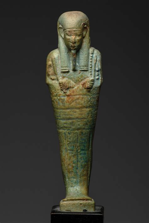Ancient Egyptian Faience Ushabti Late Period Ca 700 30 Bc