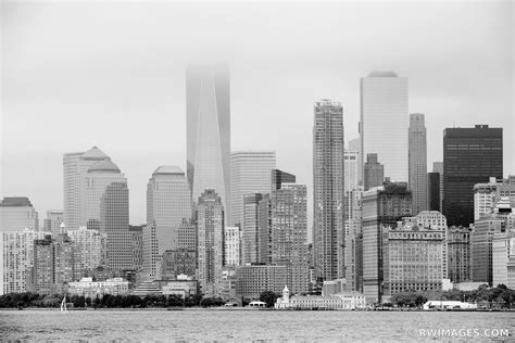 Framed Photo Print of FOG MANHATTAN SKYLINE LOW CLOUDS NEW YORK CITY