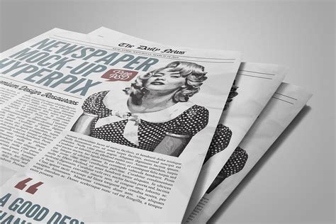 Download Newspaper Close Up Mockup Vol.2 PSD Template | Hyperpix