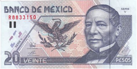 20 Mexican Pesos Banknote Series D Exchange Yours For Cash Today