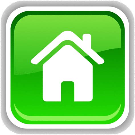 11 House Icon Button Images House Icon Home Button Green Home Button