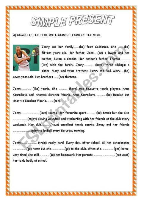 Present Simple Reading Comprehension Esl Worksheet By Sandramendoza