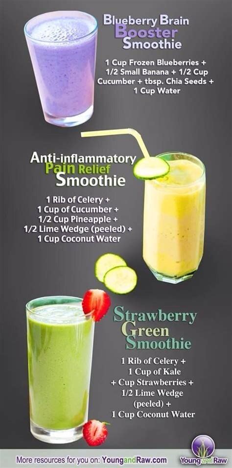Healthy Smoothies Brain Booster Smoothie Juice Smoothie Smoothie