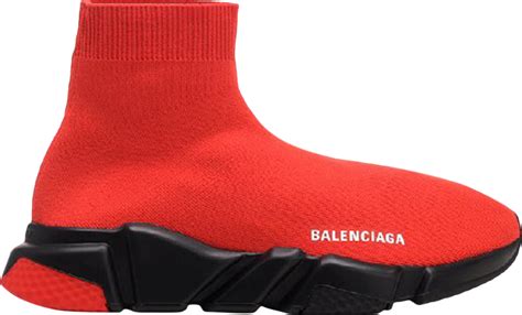 Buy Balenciaga Speed Knit Trainer Red Black 587286 W1703 6505 Goat