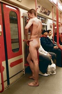 Cavorting Naked Passenger On The Train
