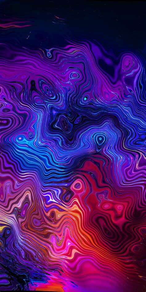 1080x2160 Illusion Multi Color Swirl Abstraction Wallpaper Abstract