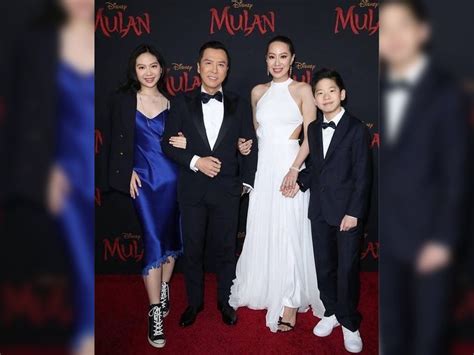 .donnie yen, jason scott lee, tzi ma, ron yuan, jun yu, doua moua, and xana tang speak onstage during the world premiere of disney's 'mulan' at the dolby theatre on march 09, 2020 in. Donnie Yen accepts "Mulan" for daughter's sake