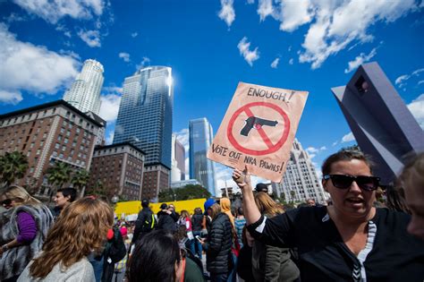 Gun Control Advocates At La Rally Say ‘enough Is Enough In Wake Of