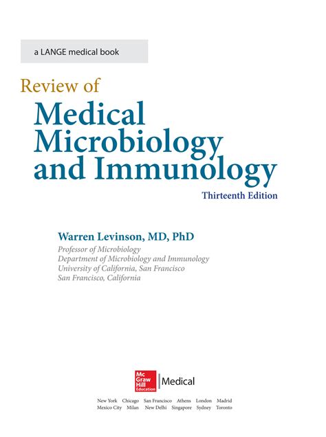 Solution Levinson Review Of Medical Microbiology And Immunology