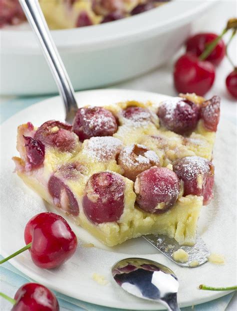 Cherry Clafoutis Homemade French Dessert Recipe With Fresh Cherries
